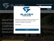 Tablet Screenshot of glaciercoolers.com